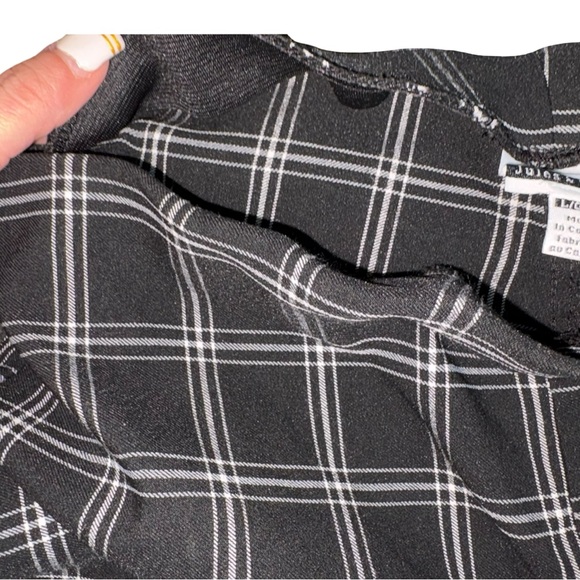 Jules & Leopold Black Plaid Tie Waist Pants Size L Work Career Pants - Picture 9 of 9